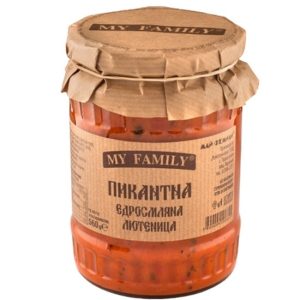 ПИКАНТНА ЕДРОСМЛЯНА ЛЮТЕНИЦА 560ГР MY FAMILY