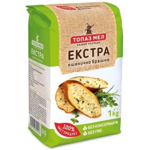 БРАШНО ЕКСТРА 1КГ ТОПАЗ МЕЛ