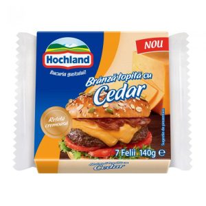 ТОПЕНО СИРЕНЕ СЛАЙС ЧЕДЪР 140ГР ХОХЛАНД