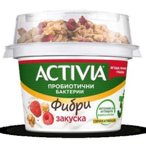 АКТИВИА ЗАКУСКА ЯГОДИ И МАЛИНИ 165ГР ДАНОН
