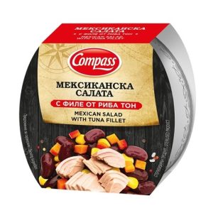 МЕКСИКАНСКА САЛАТА С РИБА ТОН 160ГР КОМПАС