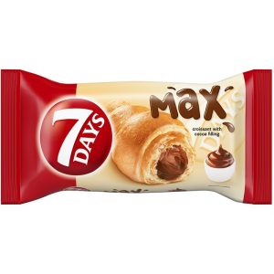 КРОАСАН 7DAYS МАКС С КАКАОВ КРЕМ 80ГР С ГРАТИС