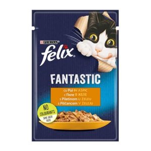 FELIX FANTASTIC ЗА КОТКА  ПИЛЕ ЖЕЛЕ 85ГР