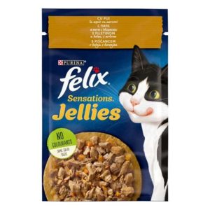 FELIX SENSATIONS ЗА КОТКА ПИЛЕ И МОРКОВИ 85ГР