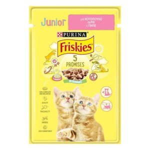 FRISKIES ADULT JUNIOR ЗА КОТКА В СОС С ПИЛЕ 85ГР