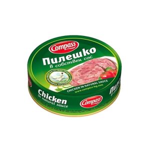 ПИЛЕШКО МЕСО В СОБСТВЕН СОС 180ГР КОМПАС
